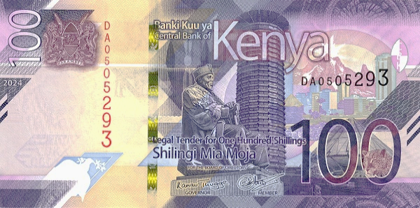 (608) ** PNew (PN53b) Kenya - 100 Shilingi (2024)